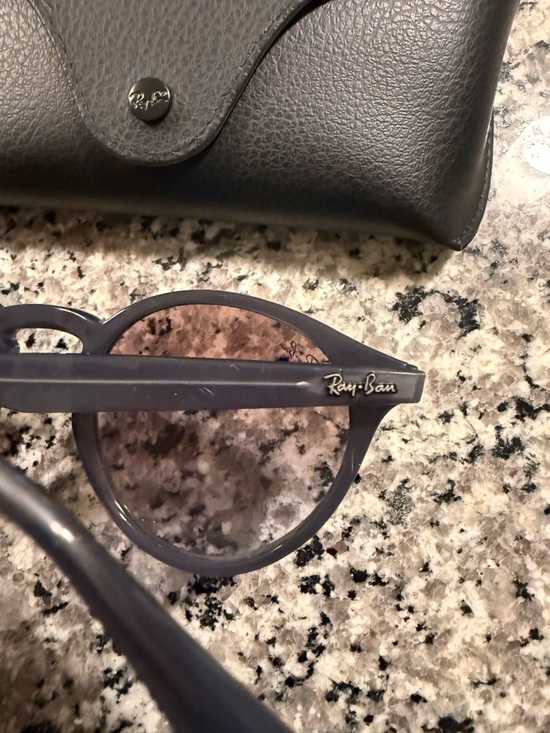 Ray-Ban Round Sunglasses in Gray Frame with Brown Lenses main image 4